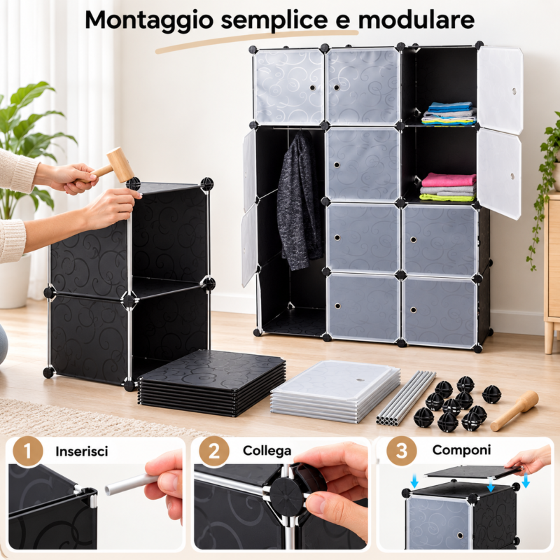 Armadio componibile salvaspazio 11 | Kesirio